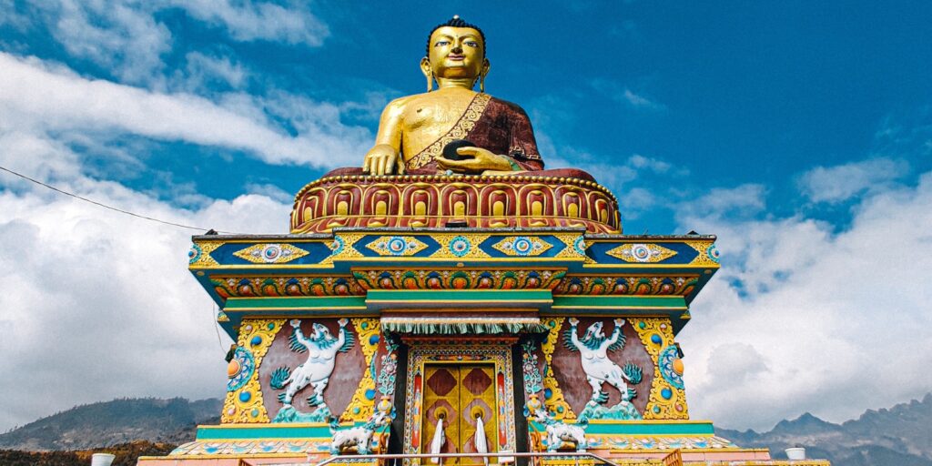 Buddha with golden triangle